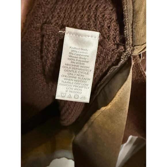 Logo by Lori Goldstein waffle knit purple tunic top - Picture 3 of 7